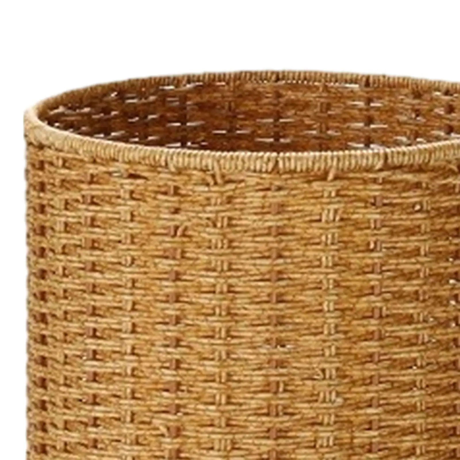Umbrella Holder Weaving Umbrella Stand with Dip Tray Vintage Style Yoga Mats Umbrella Holder Bucket for Doorway Porch Entryway Bathroom Hallway