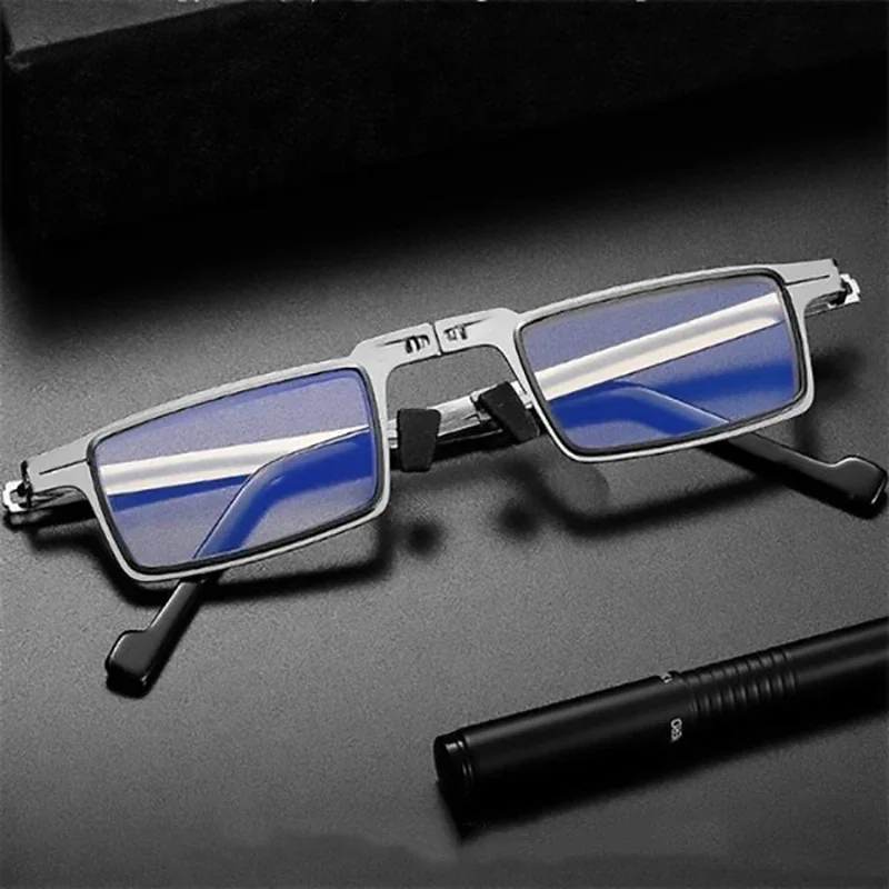 

1.5 /2.0 /2.5 /3.0 /3.5 /4.0 Reading Glasses Unisex Anti-Blue Material Frame Vision Glasses Antifatigue Collapsible Eyewear Tool