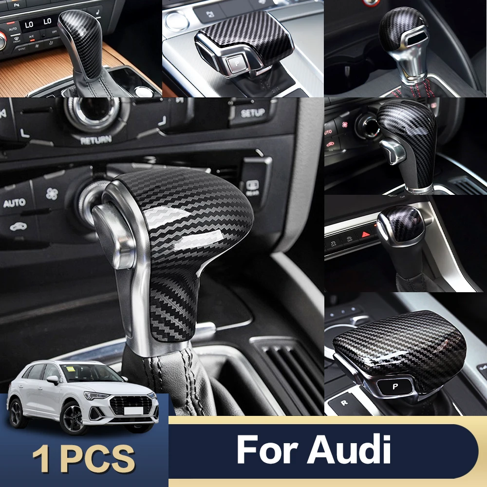 1Pcs Gear Shift Knob Cover Car Accessories For Audi A3 8V V8 8P A4 B8