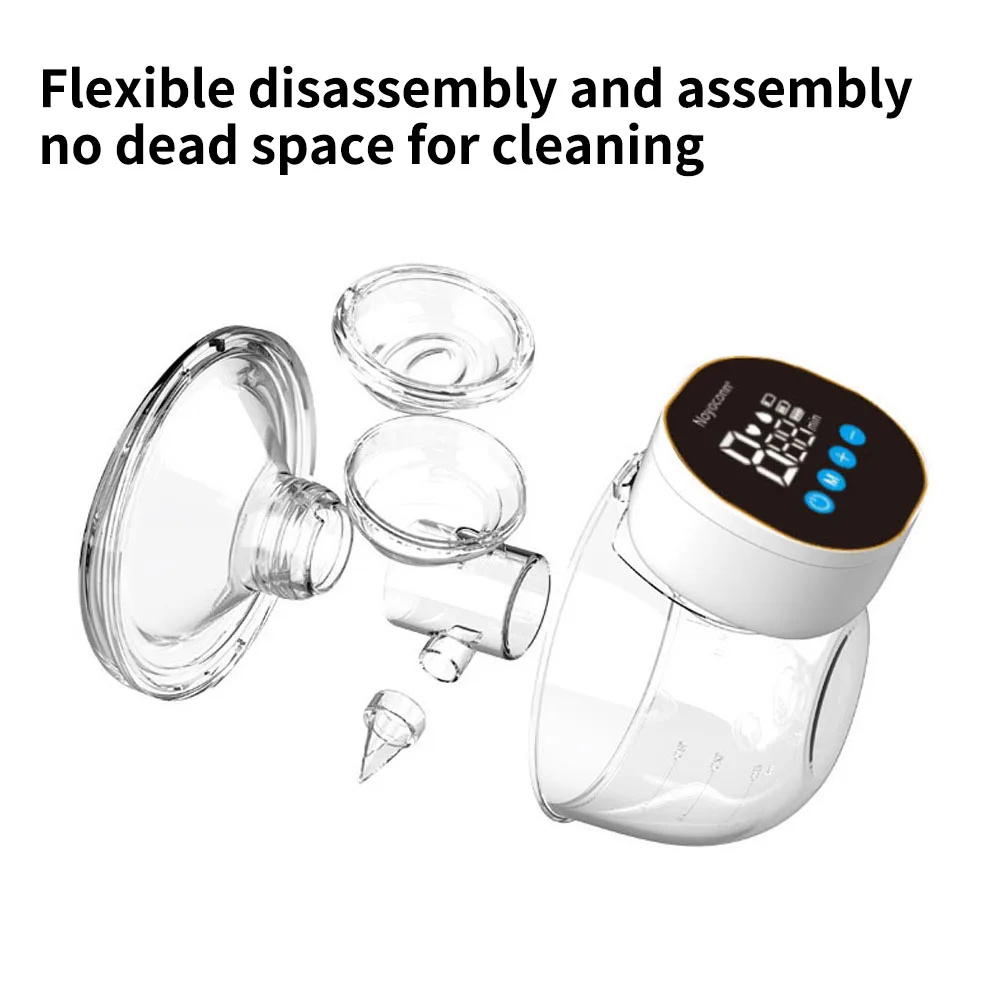Electric Breast Pump MAMIJOY Portable Double-sided Wearable Smart Breast Pump Silent Powerful Suction Electric Breast Pump Baby BPA Free