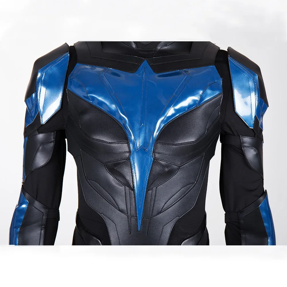 Leather Black Night Cosplay Wings Dick Grayson Cosplay Costume Adult Man  Jumpsuit Armor Full Set and Individual Items Are Sold - AliExpress, image size:1000x1000