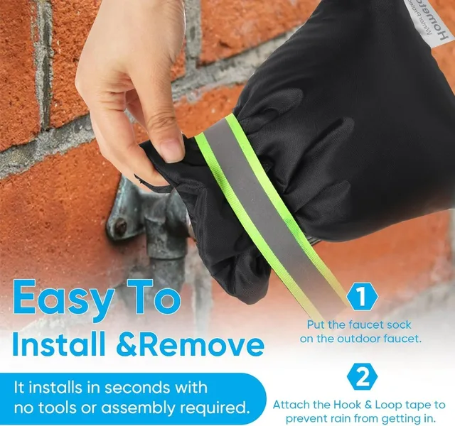 ฝาครอบก๊อกน้ำกลางแจ้ง ป้องกันการแช่แข็ง ฉนวนกันความร้อนในฤดูหนาว ติดตั้งง่าย พอดีกับท่อ ป้องกันท่อแข็งตัว กันน้ำ ป้องกันน้ำแข็งเกาะ 4 ฝาครอบก๊อกน้ำกลางแจ้ง ป้องกันการแช่แข็ง ฉนวนกันความร้อนในฤดูหนาว ติดตั้งง่าย พอดีกับท่อ ป้องกันท่อแข็งตัว กันน้ำ ป้องกันน้ำแข็งเกาะ 4