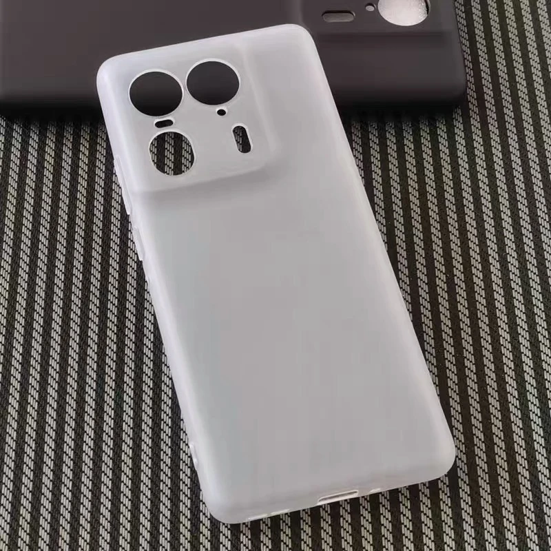 Sleek Matte Clear Soft Silicone Phone Case - Slim and Durable Back Cover