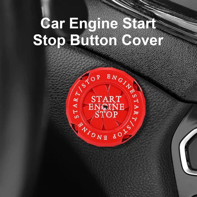 Couvercle de bouton de démarrage de voiture, protecteur de bouton de  démarrage de moteur, allumage rotatif - AliExpress