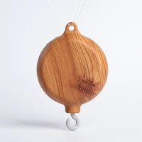 Baby Bed Bell Music Box Hanging Toys Wood Grain 360° Rotary Newborn Infant Crib Mobile Musical Box 0 12 Months Baby Rattles Toys 2