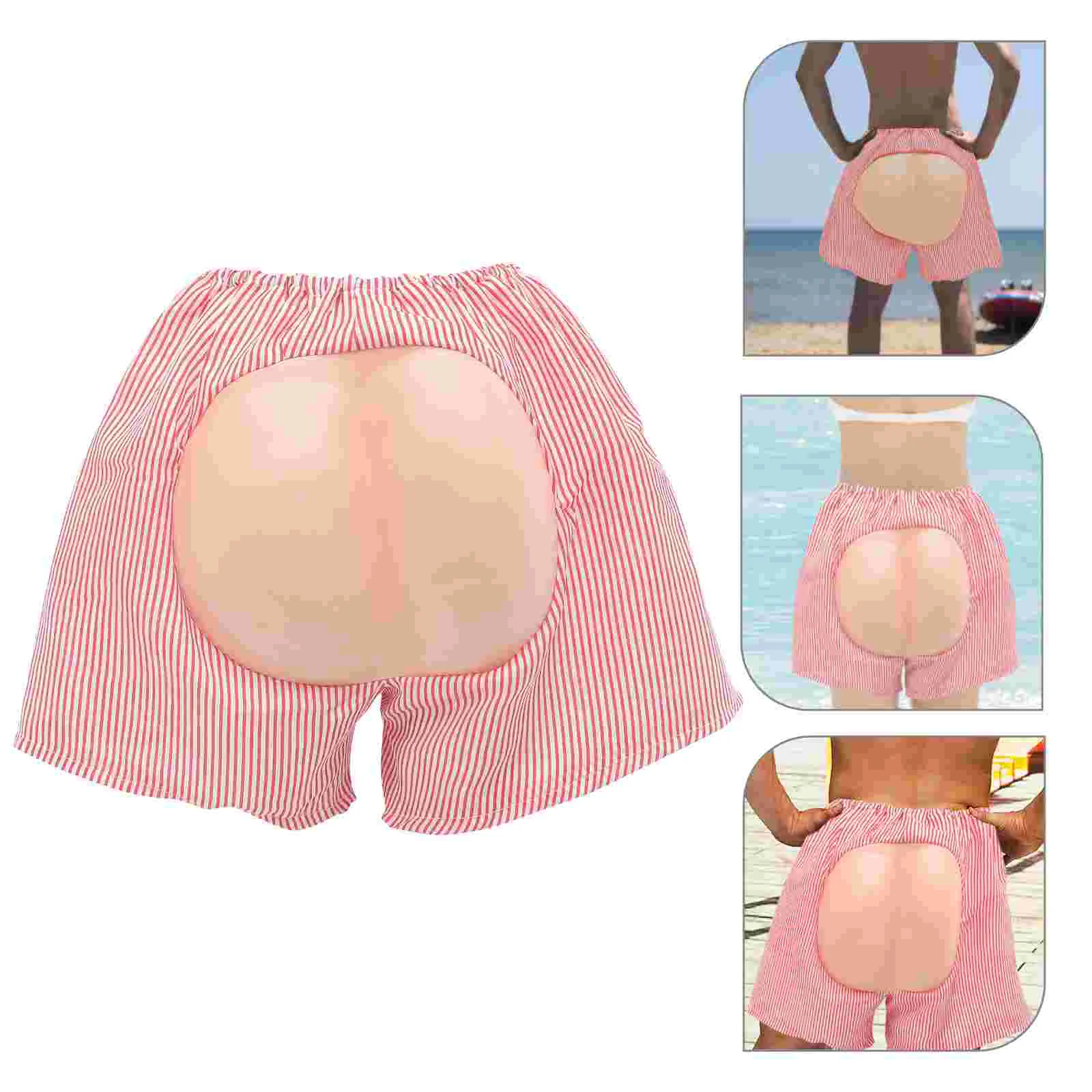 Elastic Waistband Funny Mooning Design Butt Costume Shorts Halloween Cosplay Carnivals Beach Costumes Accessories