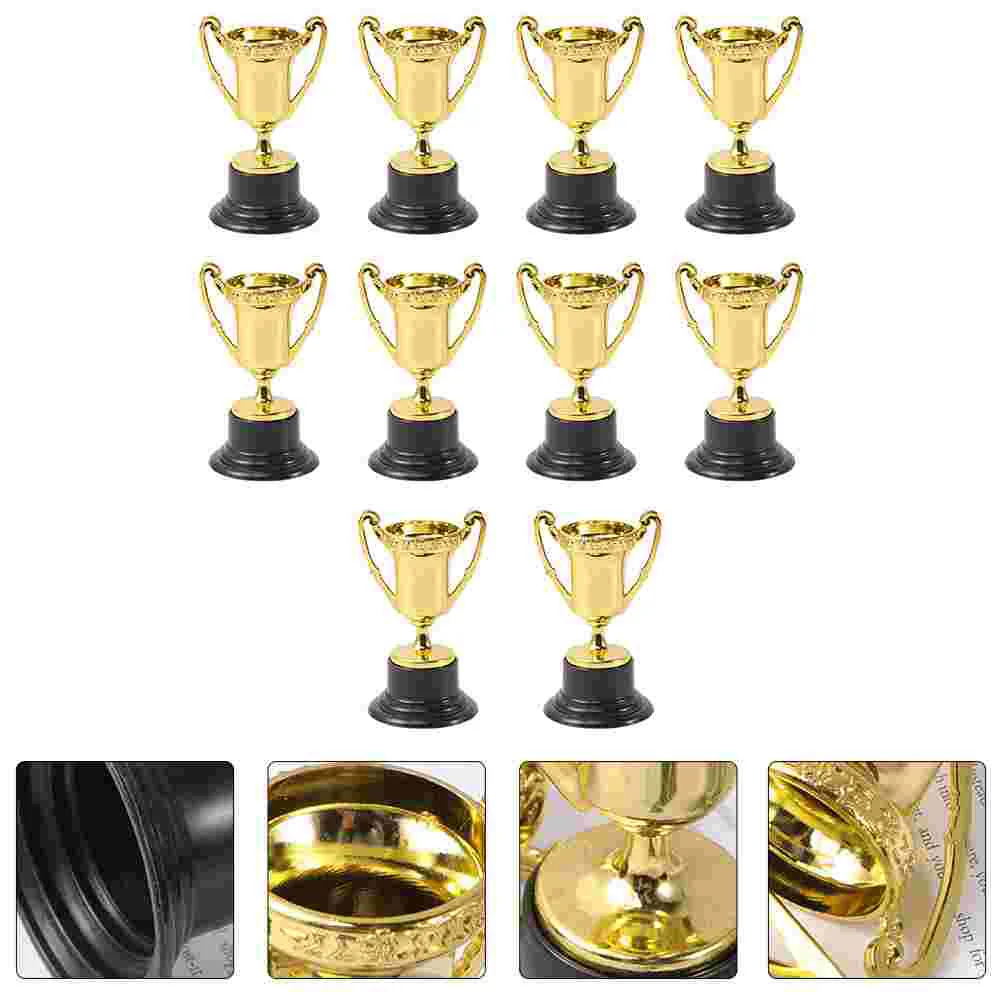 

10 Pcs Children's Trophy Plastic Reward Prize Football Toys Tennis Kids Awards School Rewarding Supply Model Educational