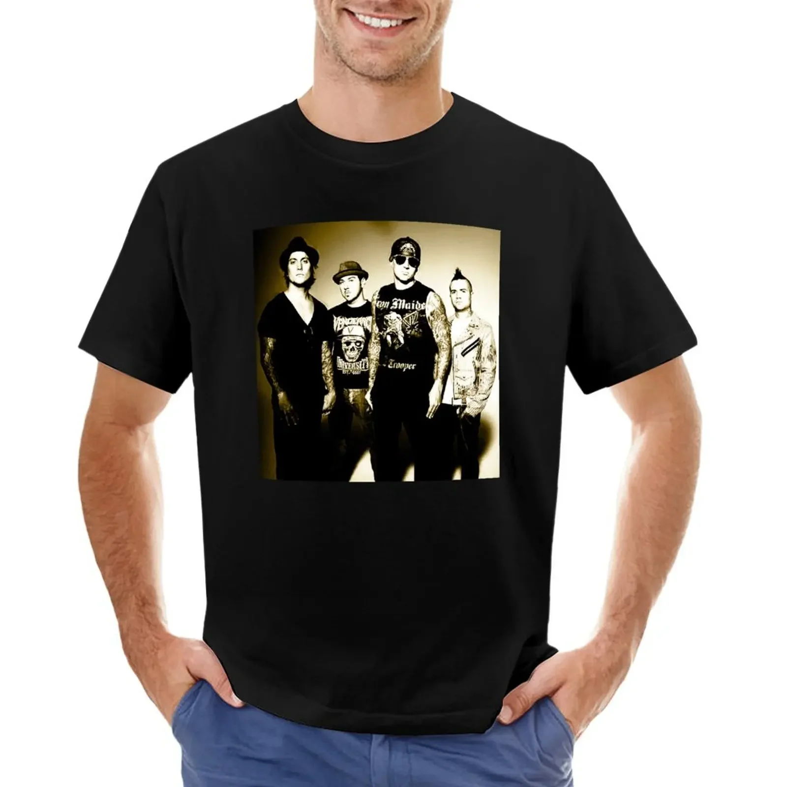 

Avenged Seven fold T-shirt summer top heavyweights aesthetic clothes mens graphic t-shirts big and tall