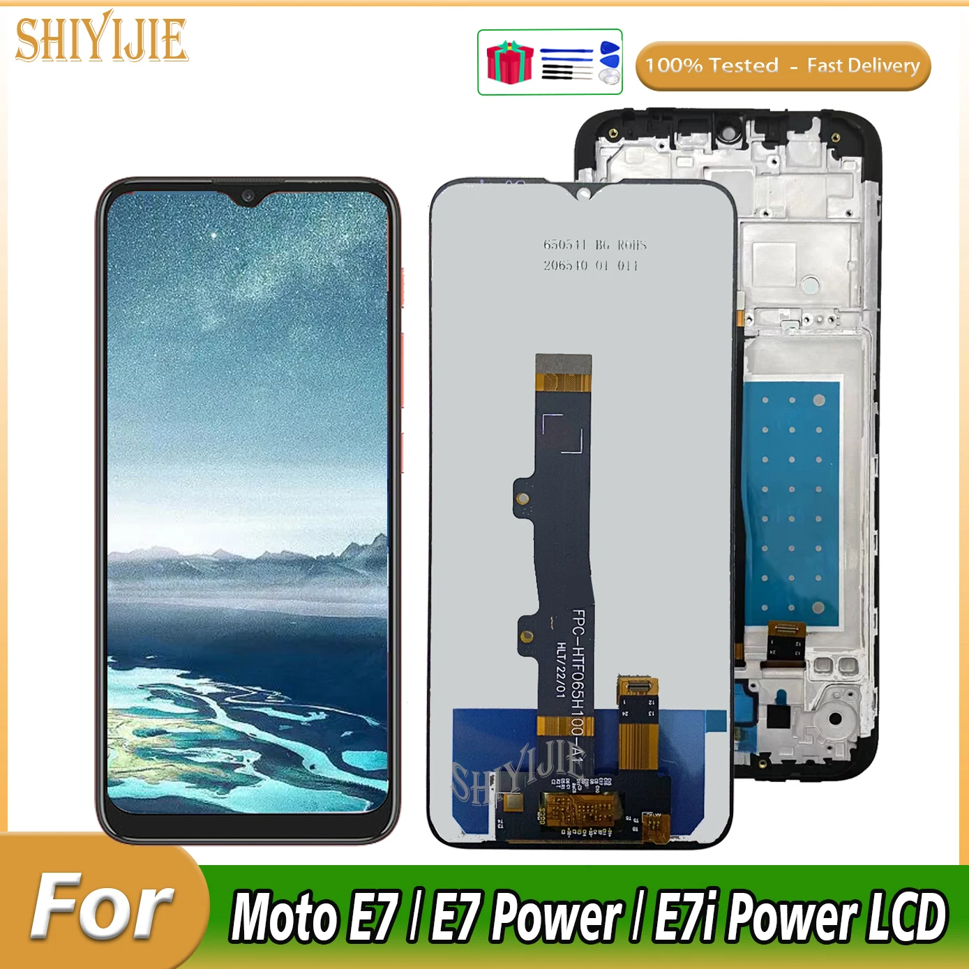 

6.5" Original LCD For Motorola Moto E7 Lcd Display Touch Screen For Moto E7 Power LCD Diaplsy E7i Power LCD Digitizer Assembly