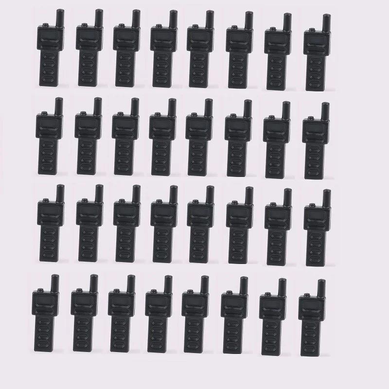 Armi Militari 32 Pezzi Parti Della Polizia Walkie - Talkie Mini Action Figures No Playmobil Accessori Swat Building Block Giocattoli In Mattoni