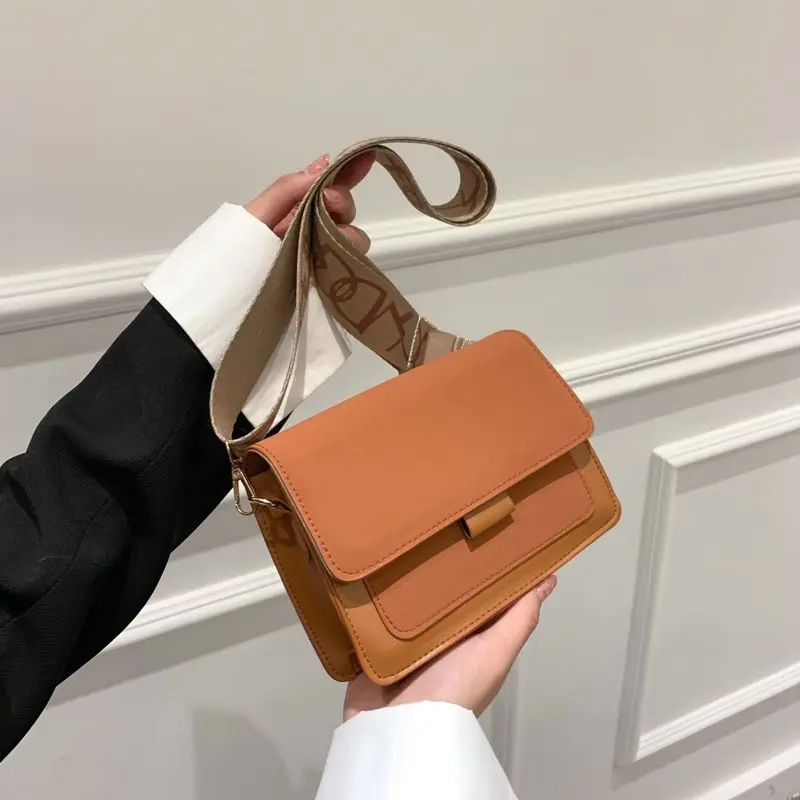 Fashion Small Women's Shoulder Bag PU Leather Crossbody Bags for Women Trend Designer Handbags Cell Phone Purse