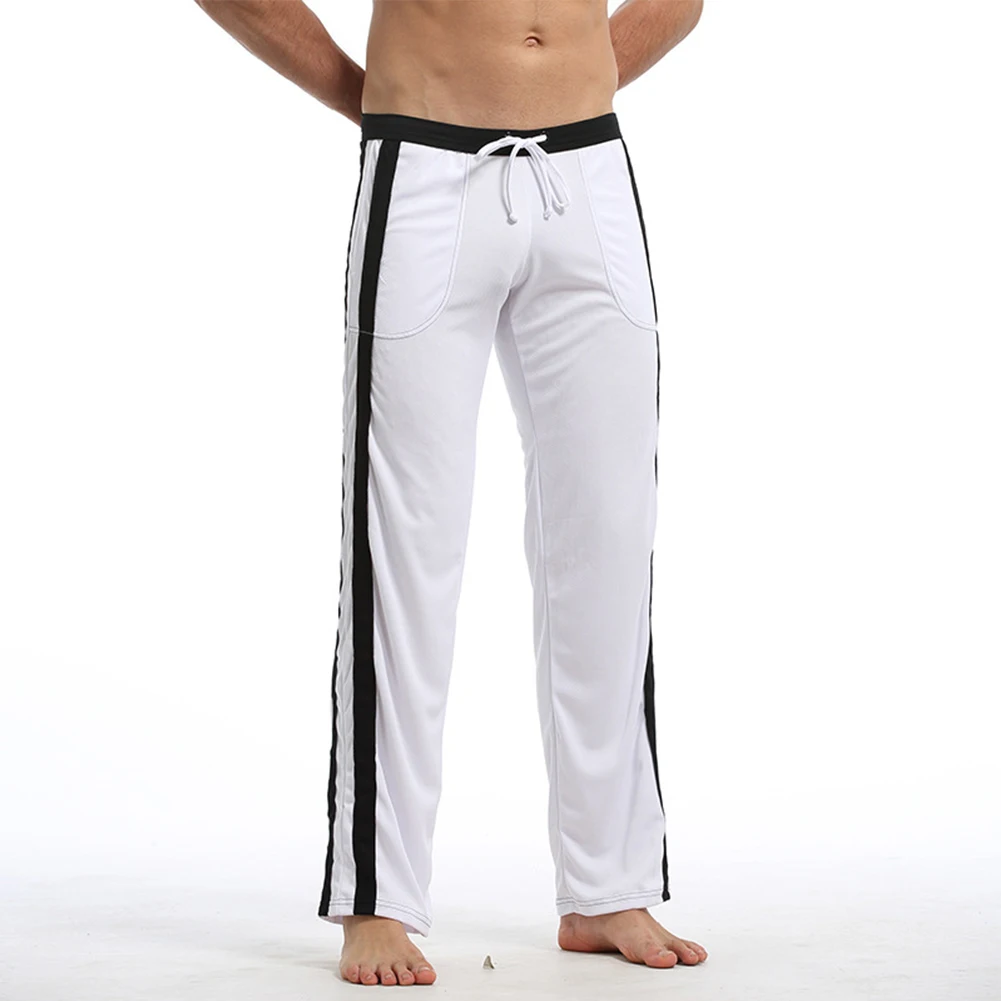 Sweatpants Men\'s Pants Trousers Bottoms Gym Active Pajama Jogger Lounge Pant Polyester Regular Sleep Comfy Fashion