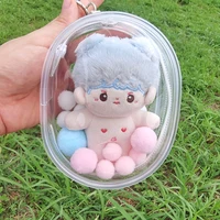 10CM Clear Outdoor Bag New Style Mini Kawaii Plush Dolls Storage Pouch For 10cm-12cm Plushy Doll Anime Cartoon Nendroid Toy 2