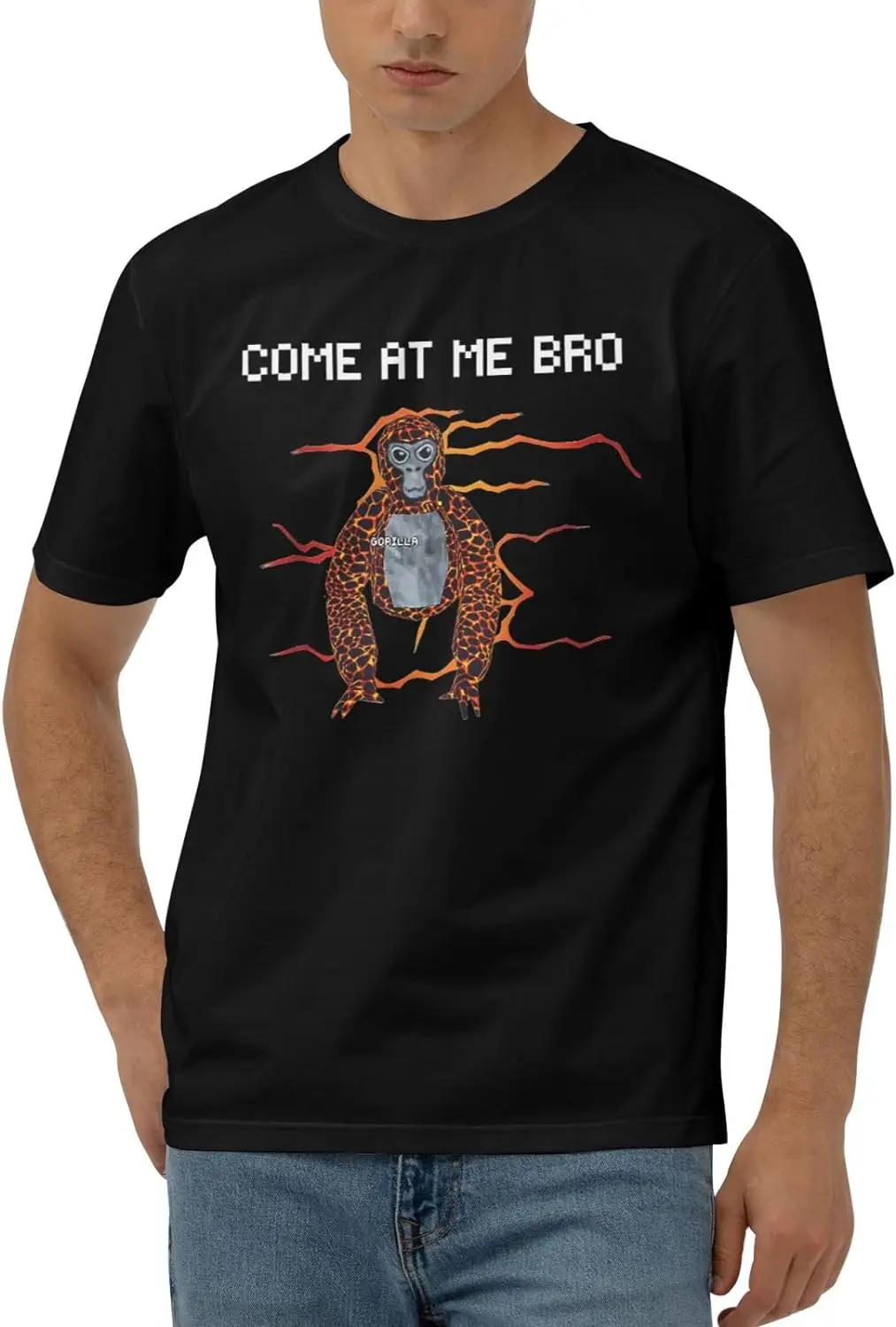 

Mens Come at Me Bro Official Tshirt Casual Outdoor Sports Top Black