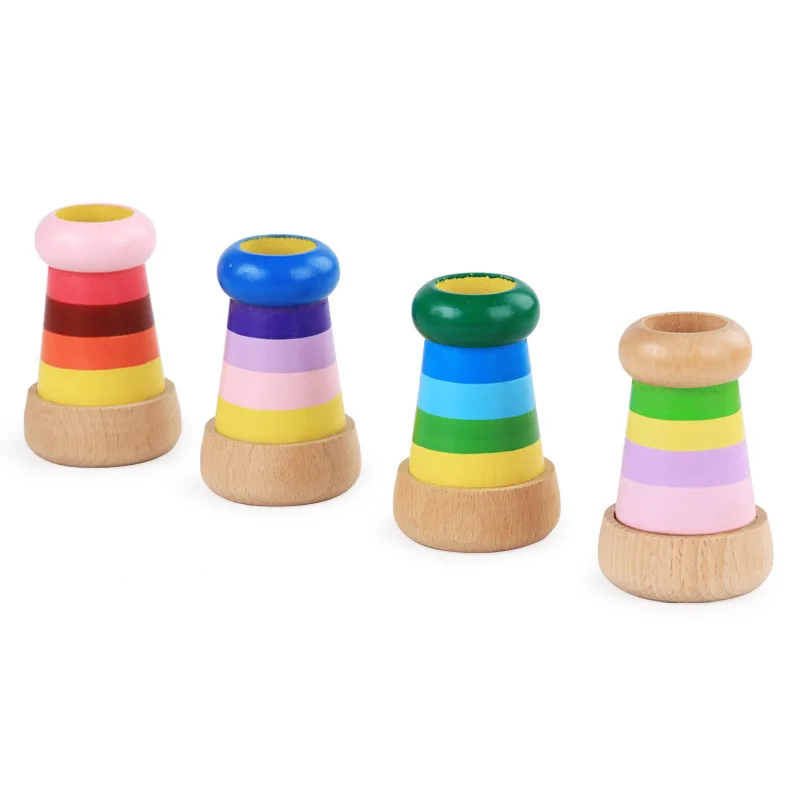3D Wooden DIY Kids Kaleidoscope Magic Rotating Glass Outdoor Toys for Nature Lovers Gifts for Children's Interest Cultivation