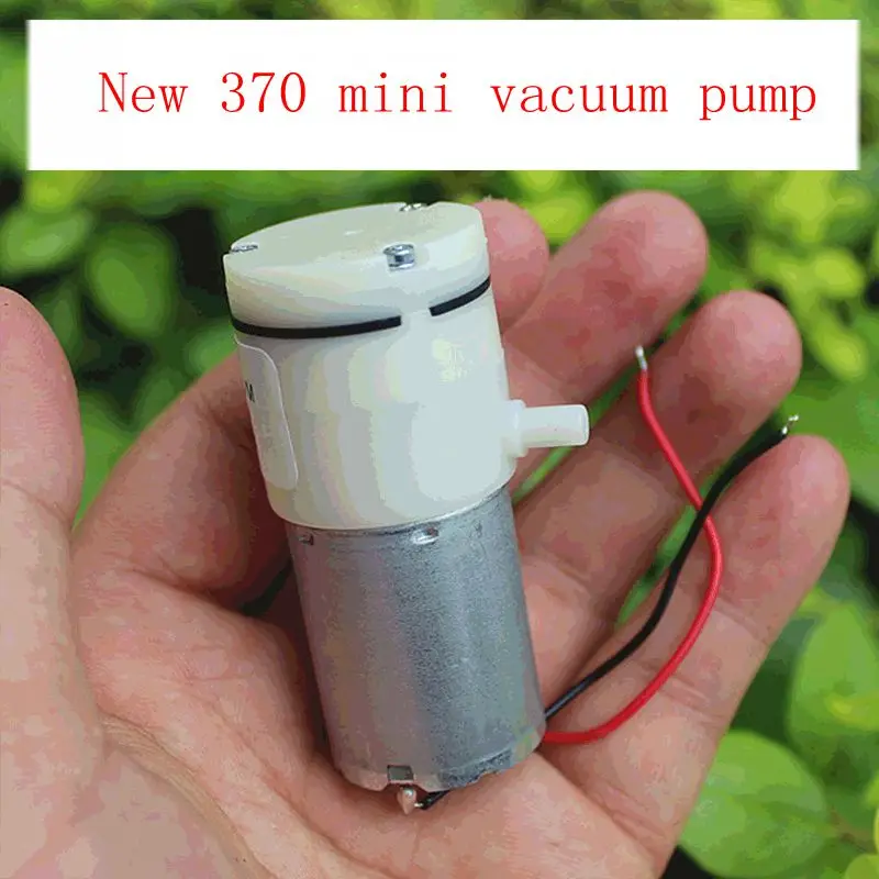 

370 vacuum pump negative pressure pump with line self-priming air pump DC3.7V silent DC3V-6V 370 miniature diaphragm pump
