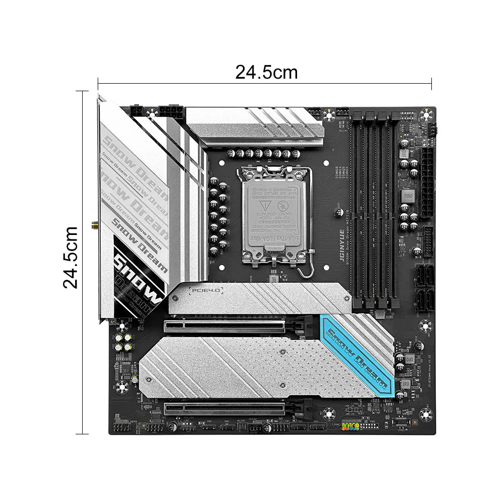 jginyue B760i Snow Dream D4 マザーボード JGINYUE B760I Snow Dream D4 motherboard - Intel LGA1700