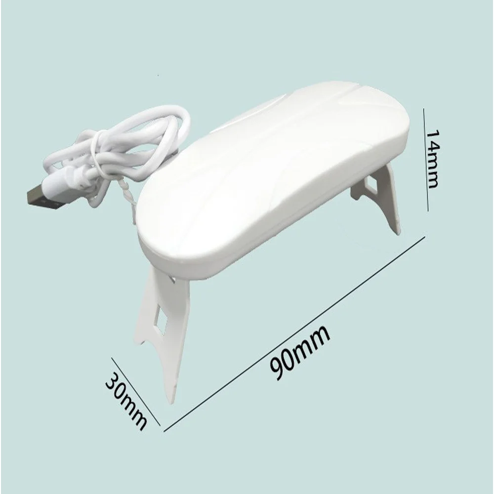 Uv Curing Lamp Uv Nail Lamp 395nmX365nm Dual Band UV mobile phone film curing lamp UV LED nail lamp USB mini uv folding gel curing