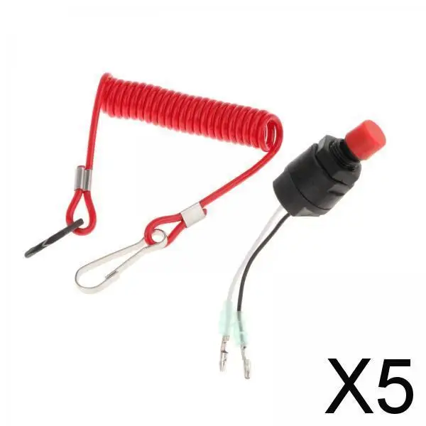 

Переключатель останова 5X Kill и шнурок 689-82575-03 для подвесного двигателя Yamaha