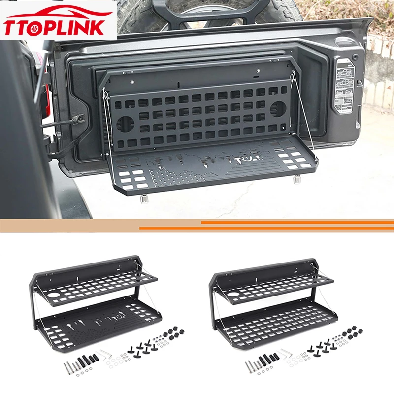 

Interior Rear Tailgate Storage Rack Trunk Cargo Shelf Luggage Storage for Jeep Wrangler JL 2018 Up Car Accessories