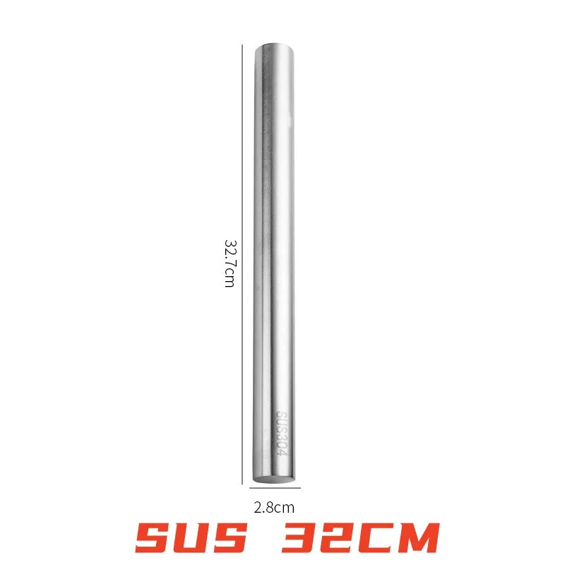 S949c5da328434a0c85e820ccf66f8889i Solid Heart 304 Stainless Steel Rolling Pin Cake Roller Dough Bakeware Rolling Pin Pizza Noodles Making Non-stick Rolling Pin