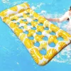 Foldable Inflatable Pool Float Lounge Water Float With Headrest Pool Floaties Raft Floating Pool Lounger Sun Tanning Float Water 1