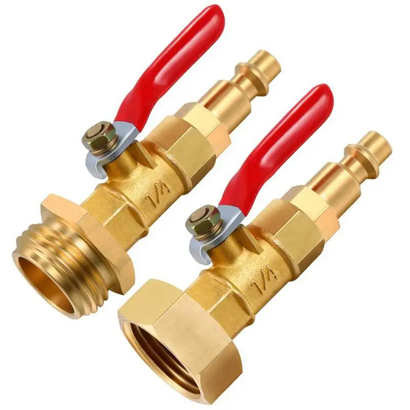 

Winterize Blowout Adapter Blow Out Fitting For Camper Winterizing Brass Quick Connecting Plug With Ball Valve Camper Blowout