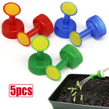 5PCS Portable Bottle Cap Sprinkler Garden Plant Watering Spout Sprayers Gardening Nozzles Waterers Seedling Irrigation Tools