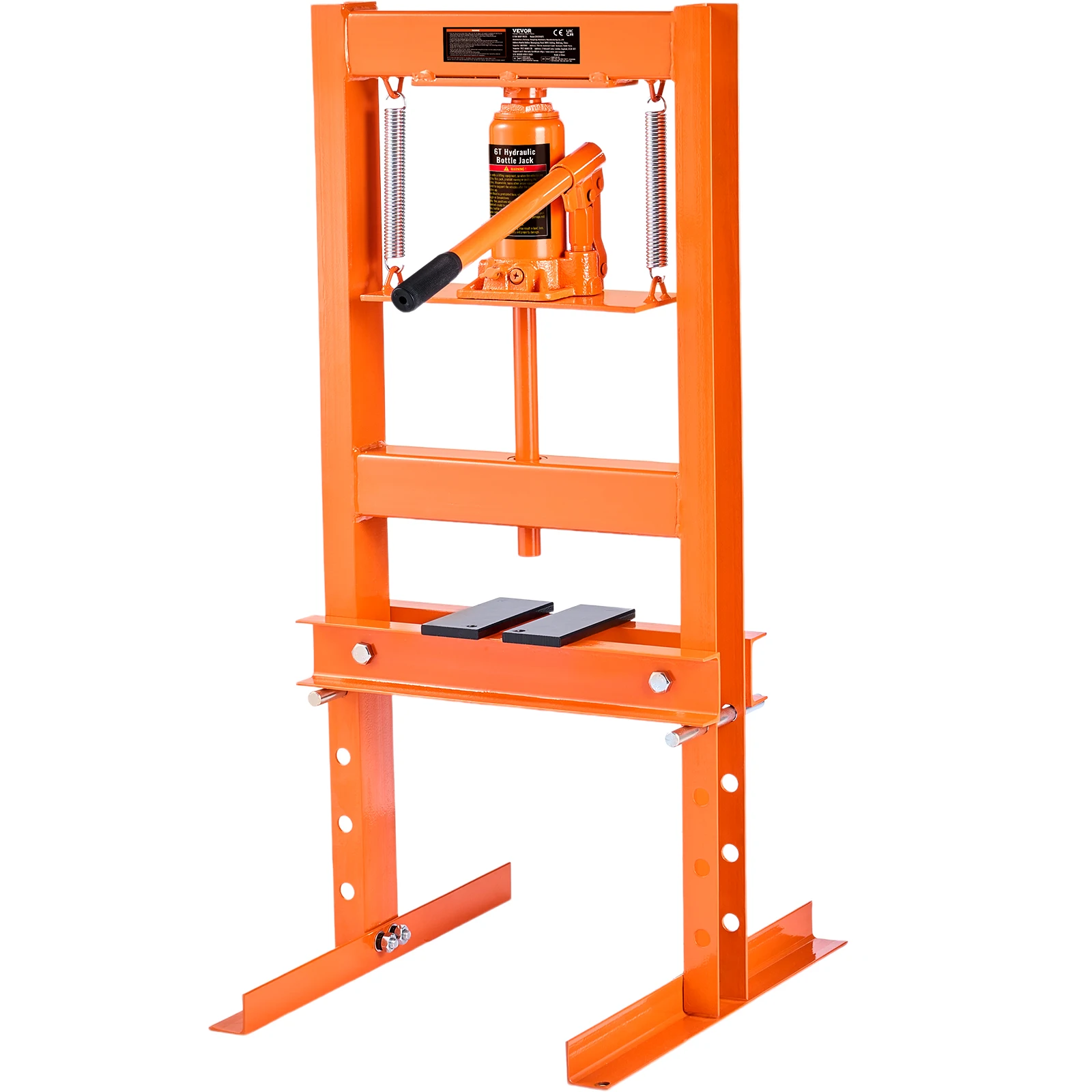 6/12 Ton Hydraulic H-Frame Garage Floor Adjustable Shop Press with Plates 6T/12T For Garages or Professional Shops electric car jack hydraulic floor jack