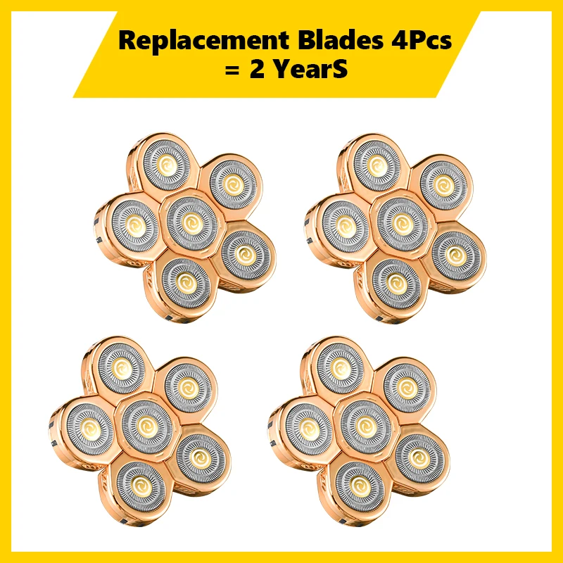 Replacement Electric Shaver Head 6 Blade Razor Cutter Heads Men's Safety Blades Face care Shaving blades | Бытовая техника