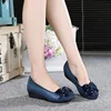 Summer Comfortable Woman Shoe Genuine Leather Soft Bottom Square Head Summer Shoes Women Large Size Flat Silver Barefoot Slip-on 4