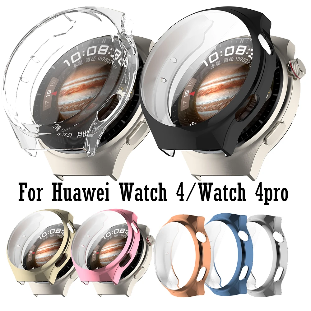 Premium Protective TPU Soft Shell for Huawei Watch 4 Pro - Full Coverage Screen Protector and Smart Accessory