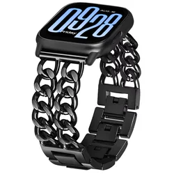 Luxury Metal Watchbands - Premium Wristband Collection for Redmi Watch 5 Active (1 Black)