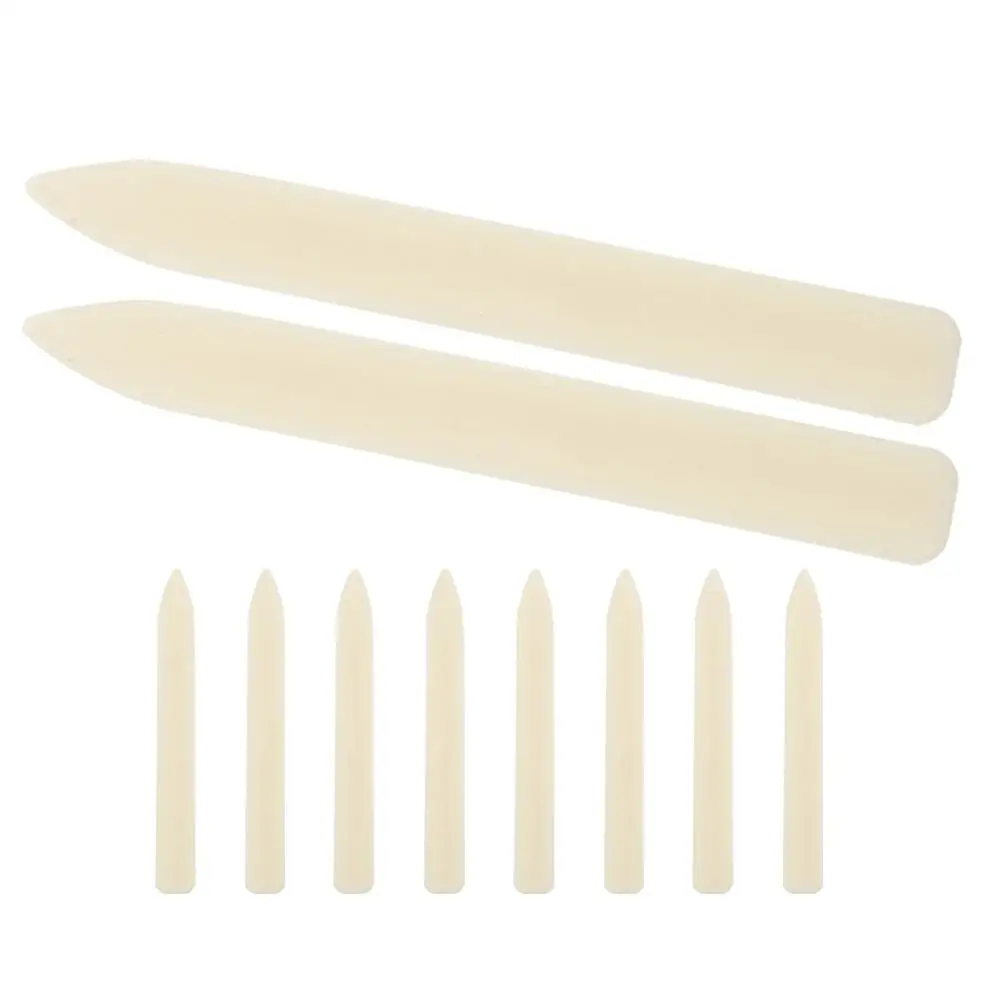 10 Pcs Creased Knife Folding Tool Bone Folder Document Book Binding Kits Note Tools Beige Duck Call Reeds