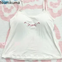 Haut court en coton imprimé dessin animé, gilet sans manches pour femmes, vêtements d'été à la mode, mignon coréen Y2k, débardeurs 2025 Ropa Mujer 49B692 4