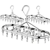 10/18/32 Clip Stainless Steel Drying Basket Multifunctional Hangers for Clothes Underwear Drying Rack Multiple Clip Socks Hanger 1