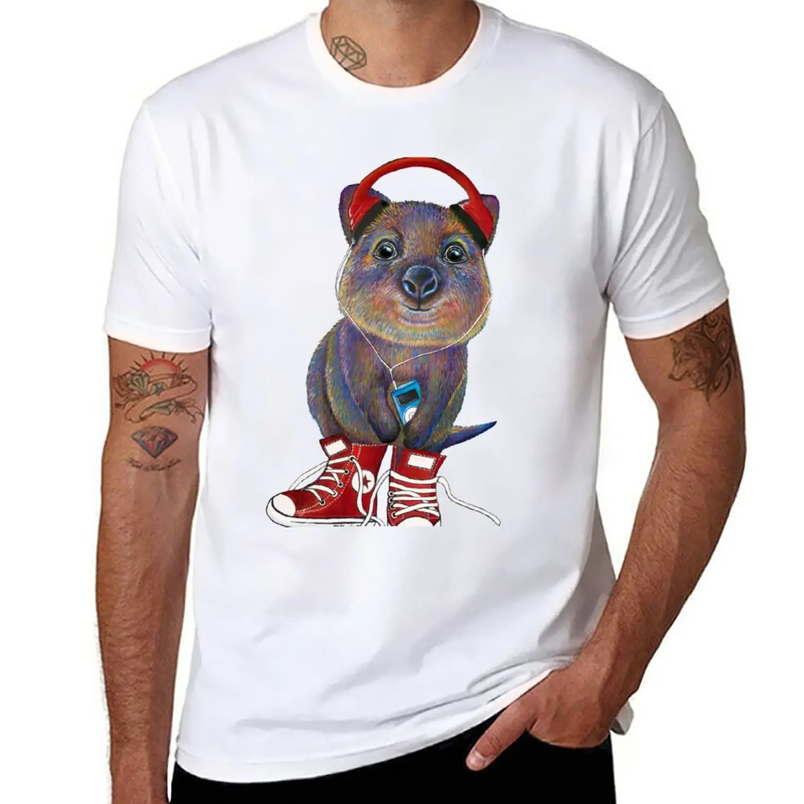Quokka Lota Fun T-Shirt Kawaii Clothes Vintage Clothes Graphics For A Boy Men Graphic T-Shirt
