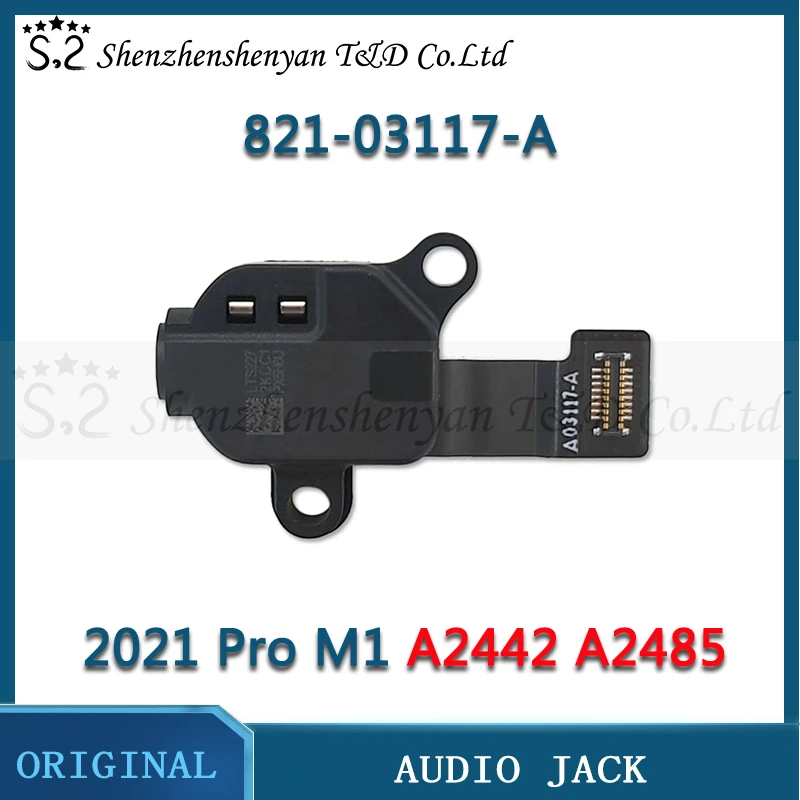 

Новинка для ноутбука M1 A2442 A2485 аудио разъем гибкий кабель для MacBook Pro Retina 14 "16" наушники 821-03117-A конец 2021 года