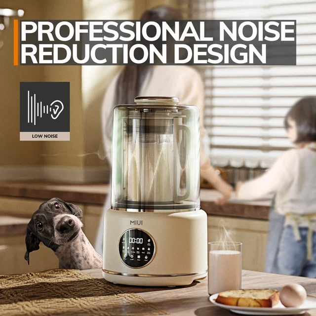 MIUI Quiet Blender Professional Low Noise Soundproof Heat Milk