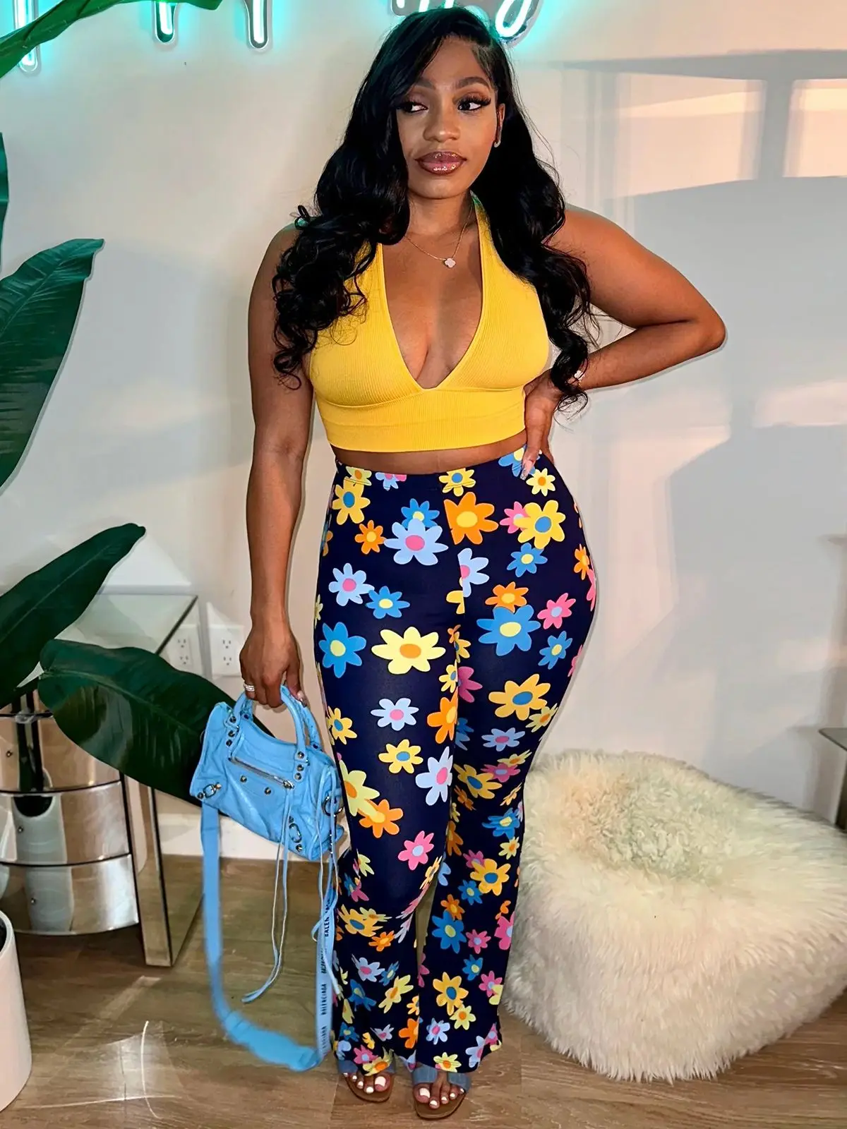 

Fashion Printed Casual Flared Trousers Woman 2023 Summer Vintage Y2K Bodycon Sports Jogger Streetwear Female Cloth Wholesale