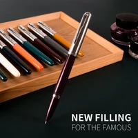 Jinhao 86 Fountain Ink Pen Classic Multi-Color Metal Iridium Tip Smooth Writing Pens High-Value Business Gift School Accessories 2
