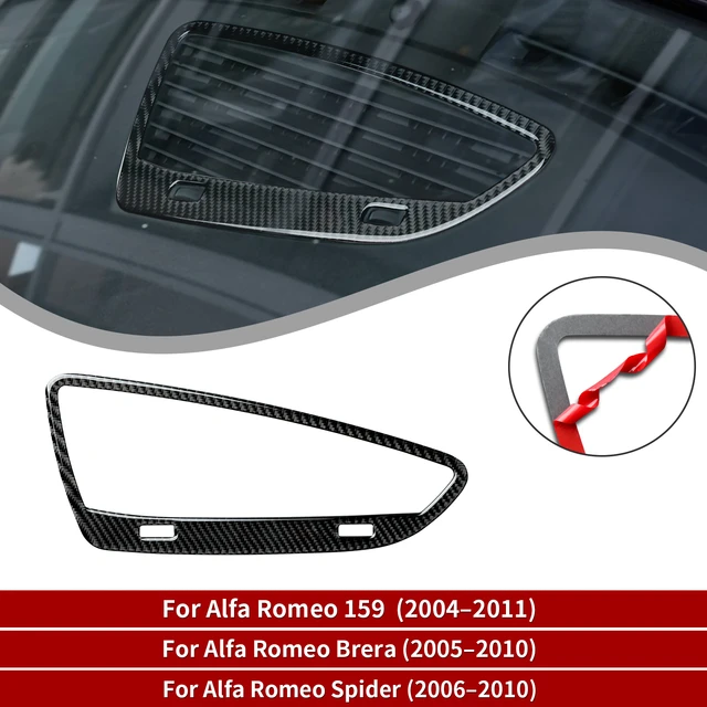 Car Dashboard Air Vent AC Sticker Carbon Fiber Trim for Alfa Romeo 159 939  Brera Spider