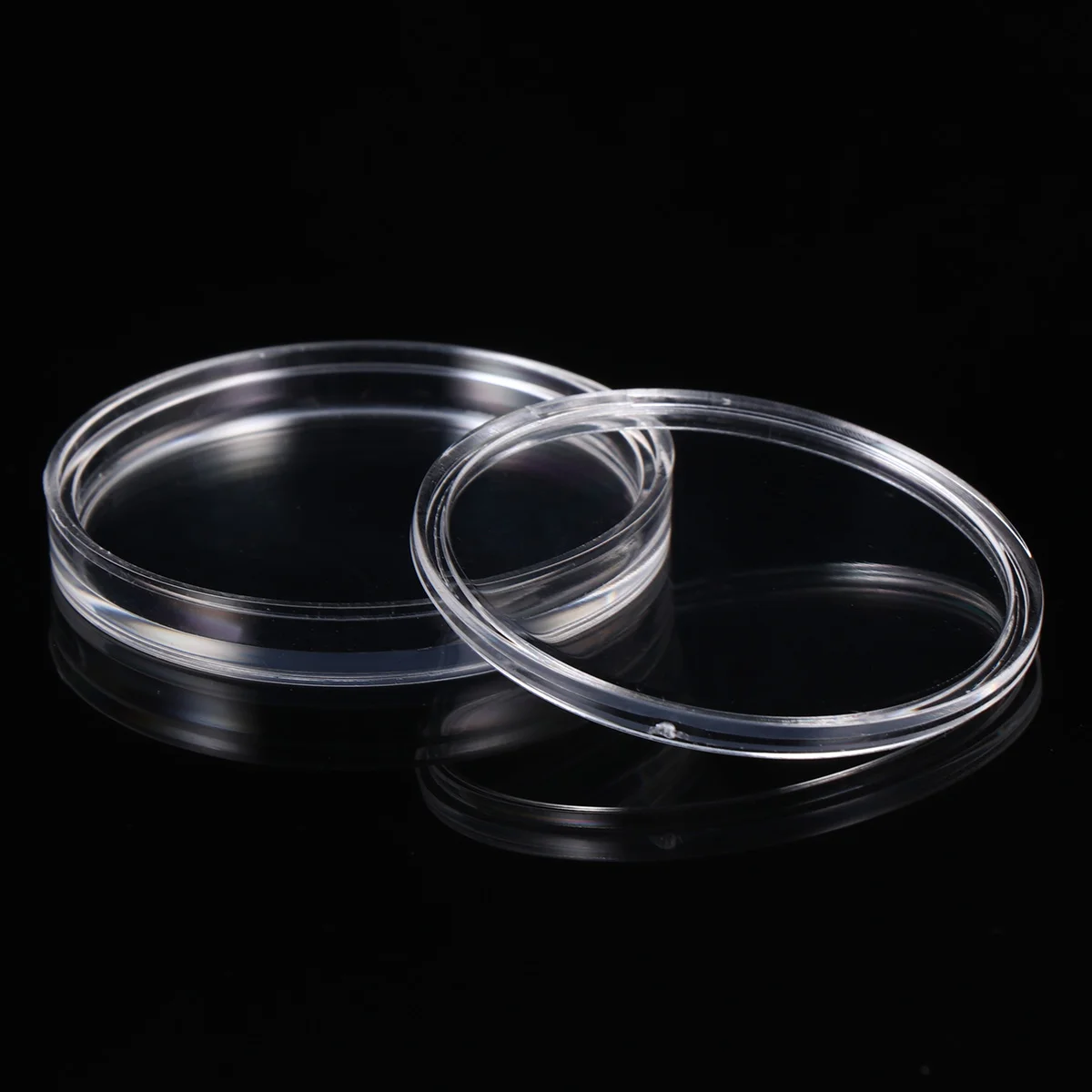 

10PCS Round Coin Collection Protective Box Coin Box Plastic Transparent Box