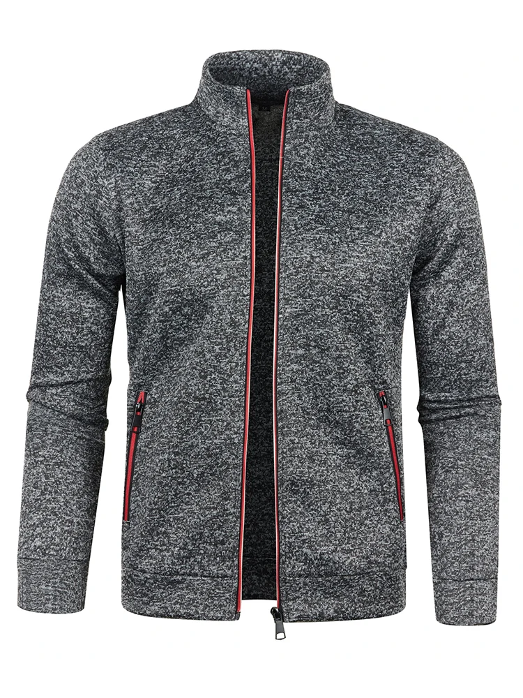 Giacca spessa da uomo autunno/inverno con cerniera lunga 1