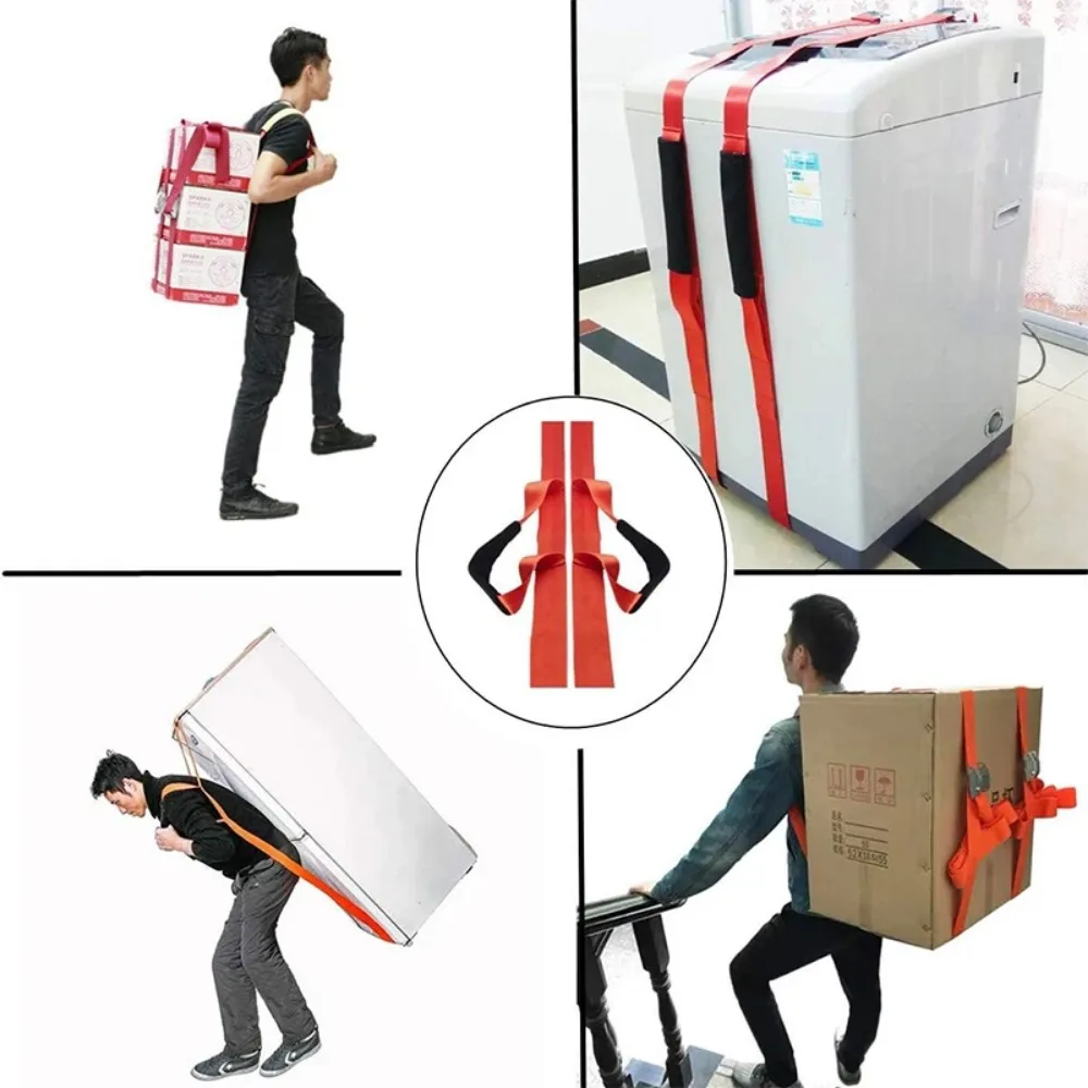 2Pcs/Set Adjustable Moving and Lifting Straps for One Person, Single Lifting and Moving Belt for Bulky Objects Home Office