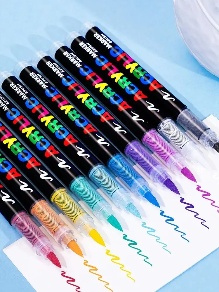 Acrylic Paint Markers 20-200pcs GuangNa Replacement Tips Soft Dual Tips DIY Kids Painting Art Stationery