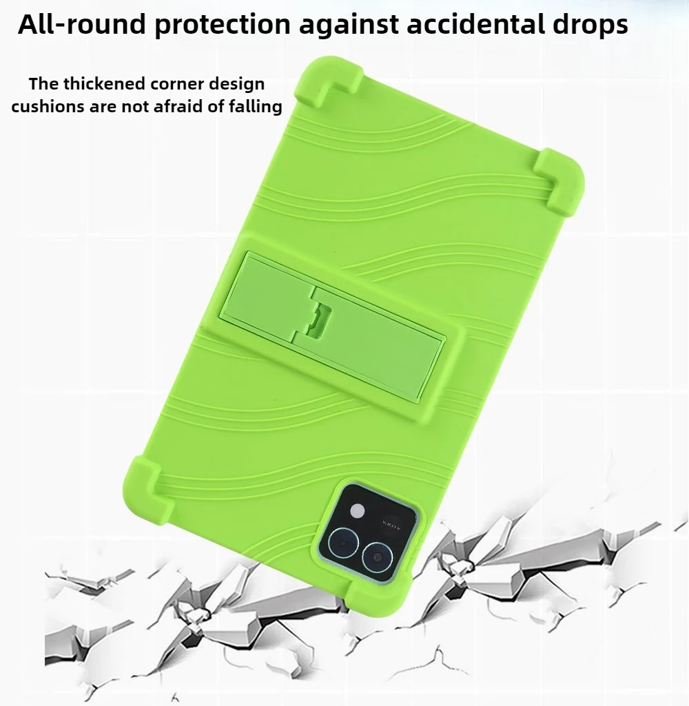 8.7 Inch Tablet Shockproof Silicone Protective Case with Multi-Angle Stand