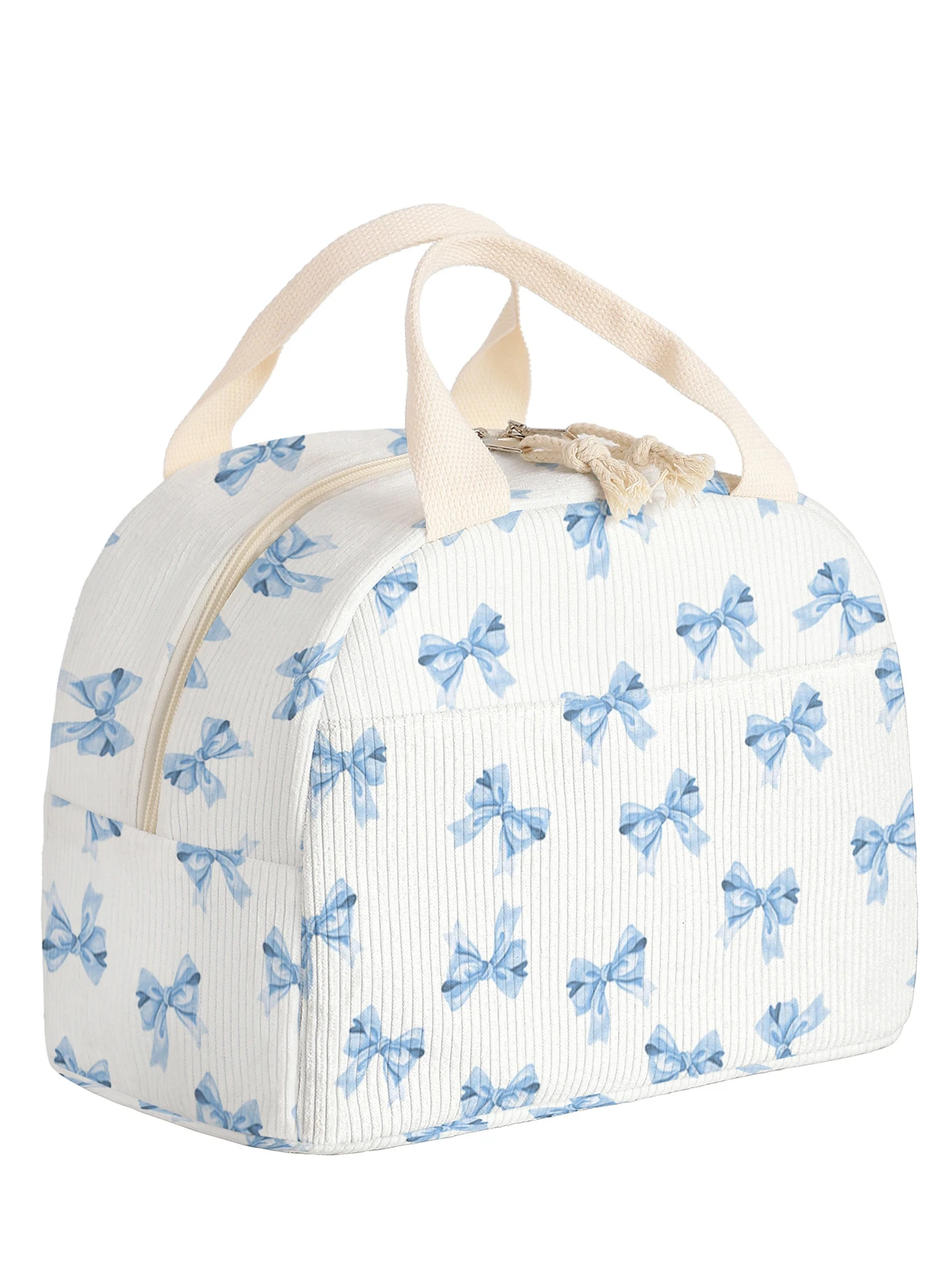 1pc- insulated lunch box bag thickened student portable lunch bag