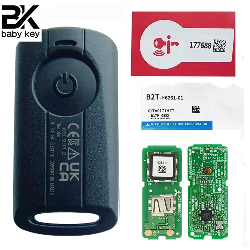 Chiave Bb Chiave Telecomando Originale Per Yamaha Aerox Jauns Qbix Xmax Nvx Moto 433Mhz Id49 Chip Modello Skea71-03
