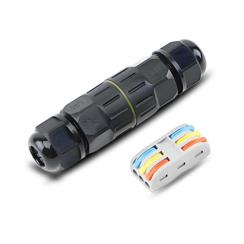 ขั้วต่อสายเคเบิลกันน้ำระดับ IP68, ขั้วต่อสายไฟแบบรวดเร็ว, ช่องโคมไฟถนน, ขั้วต่อแบบฝังกันฝนสำหรับภายนอกอาคาร, ขั้วต่อแบบติดตั้งบนเสา 1